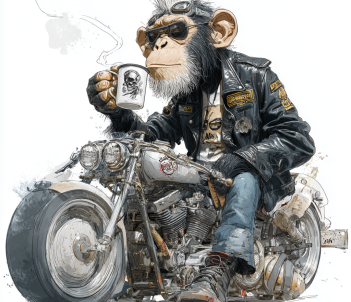 floss007_greaser_chimpanzee_with_pompadour_on_cyborg_chopper__7e588855-ede2-470e-ac41-7529394fee17_1