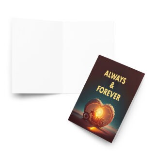 Valentines motorbike Greeting card for motorbiker