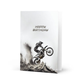 Happy Birthday motorbike Greeting card for motorbiker