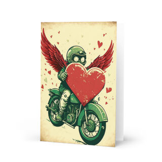 Generic Valentine Love motorbike Greeting card for motorbiker
