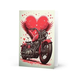 love card for valentines or other motorbike occassions Greeting card for motorbiker