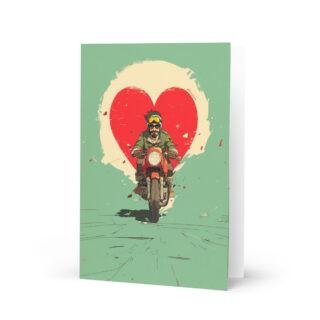 Motorbiker Valentines  Card cafe racer Greeting card