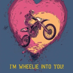 floss007_a_motorbike_wheelieing_into_a_heart_shaped_object_--ar_a13713ef-f48d-4891-8d2c-457d1d315d7f