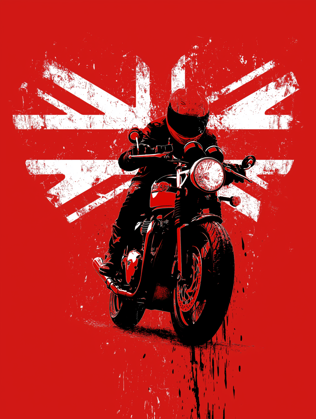 british valentines Greeting card for motorbiker - Image 2
