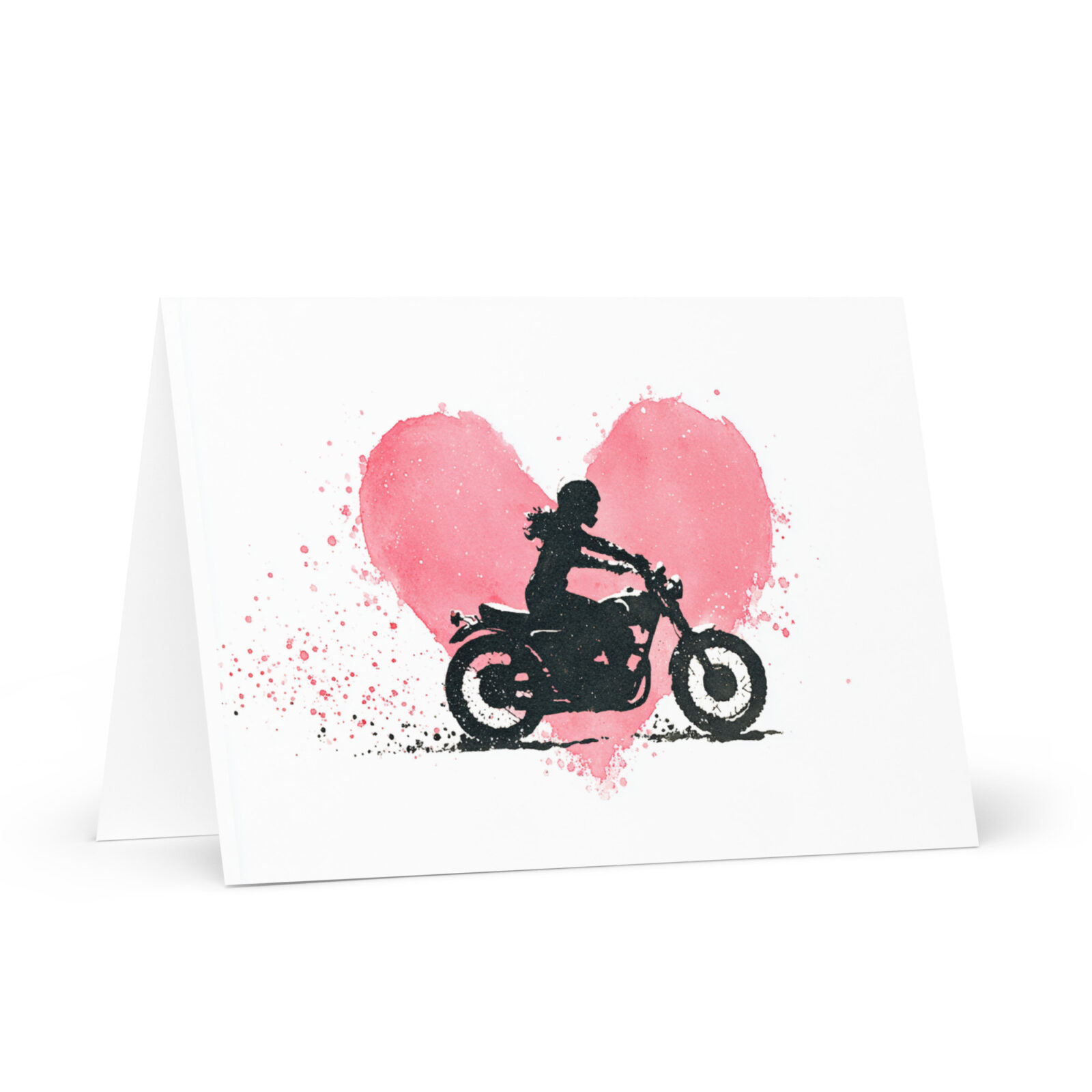 love valentines motorbiker Greeting card for motorbikers on motorbikes