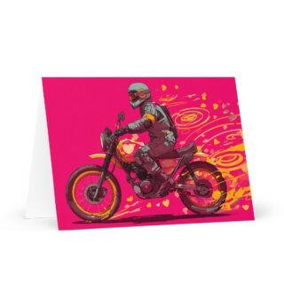 Subtle motorbikes valentines  Greeting card for motorbikes