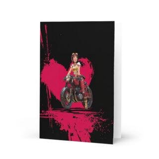 valentine for a motorbike Greeting card