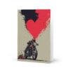 valentines for lovers and motorbikers Greeting card