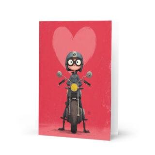 motorbikers valentines Greeting card