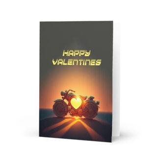 Motorbiker valentines card greeting card for motorbike