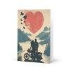 lovely valentines greeting card for a motorbiker