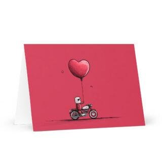 Valentines Greeting card for motorbikers