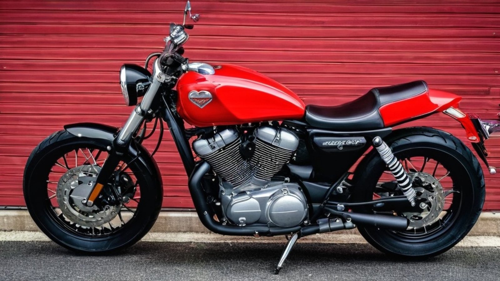 Photo Motorcycle-themed Valentines cards