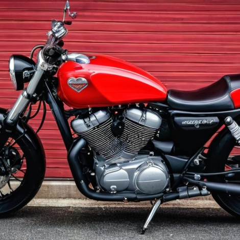 Photo Motorcycle-themed Valentines cards