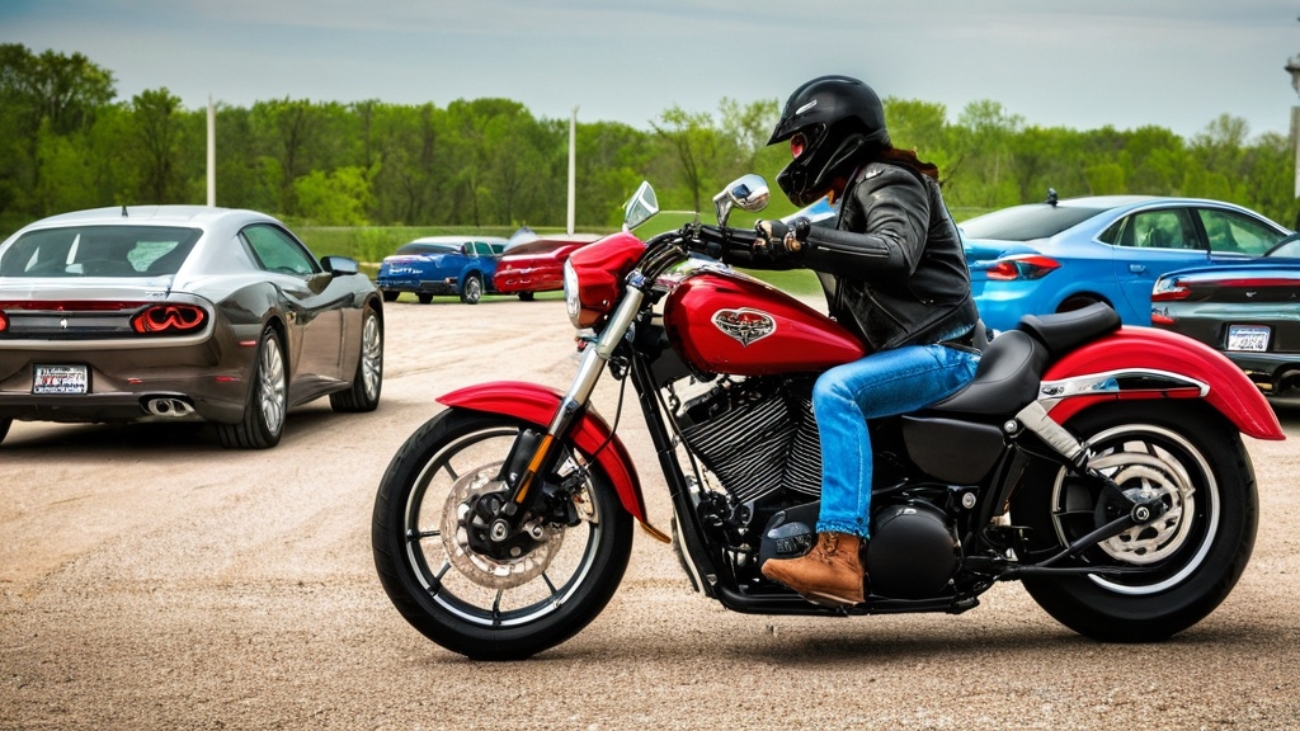 Photo motorcycle valentine cards