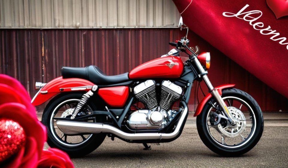 Photo valentine cards motorcycle designs
