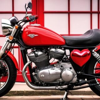 Photo motorbike valentine cards