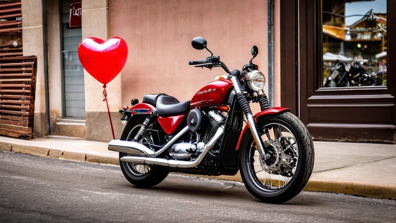 Photo valentine cards motorcycle enthusiasts