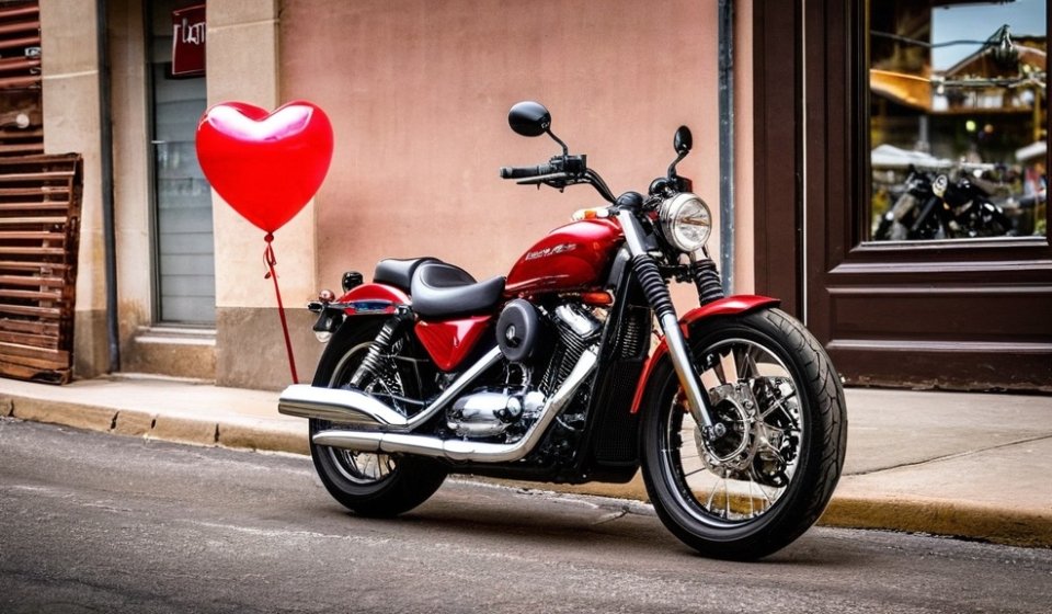 Photo valentine cards motorcycle enthusiasts