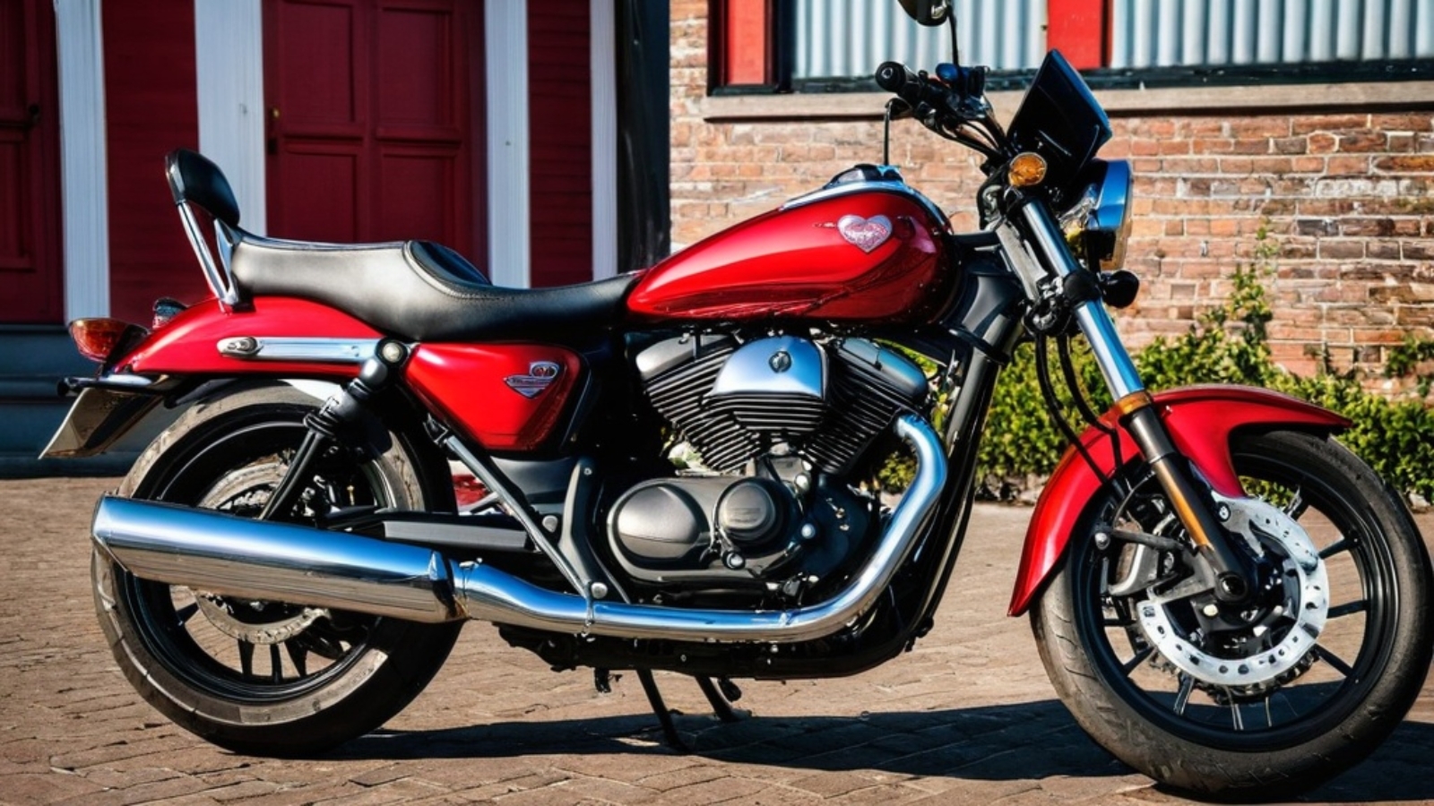 Photo motorbike valentine cards