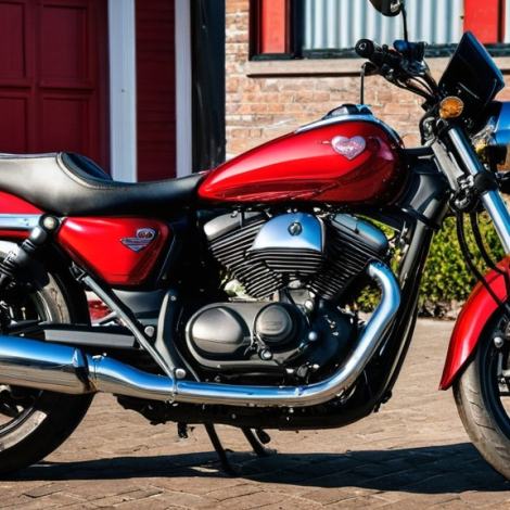 Photo motorbike valentine cards