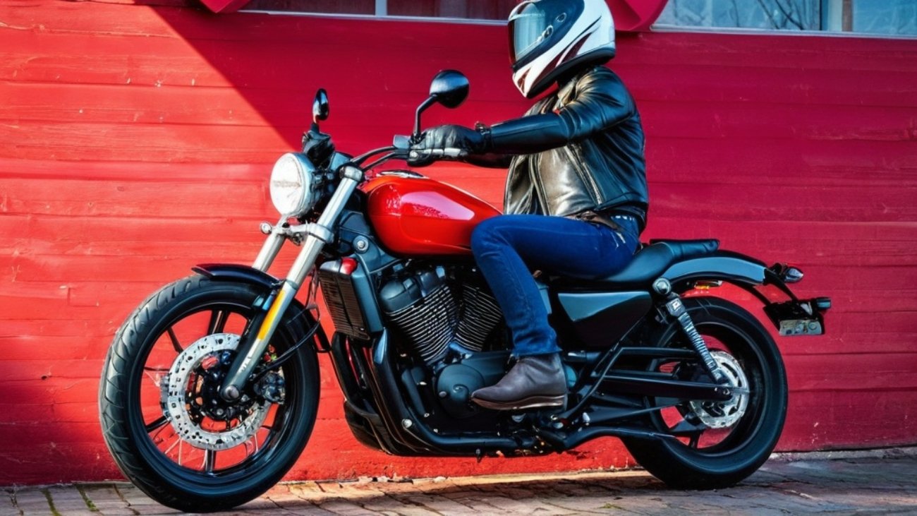 Photo motorbike valentine cards