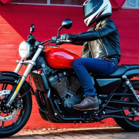 Photo motorbike valentine cards