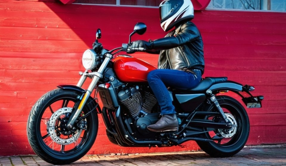 Photo motorbike valentine cards