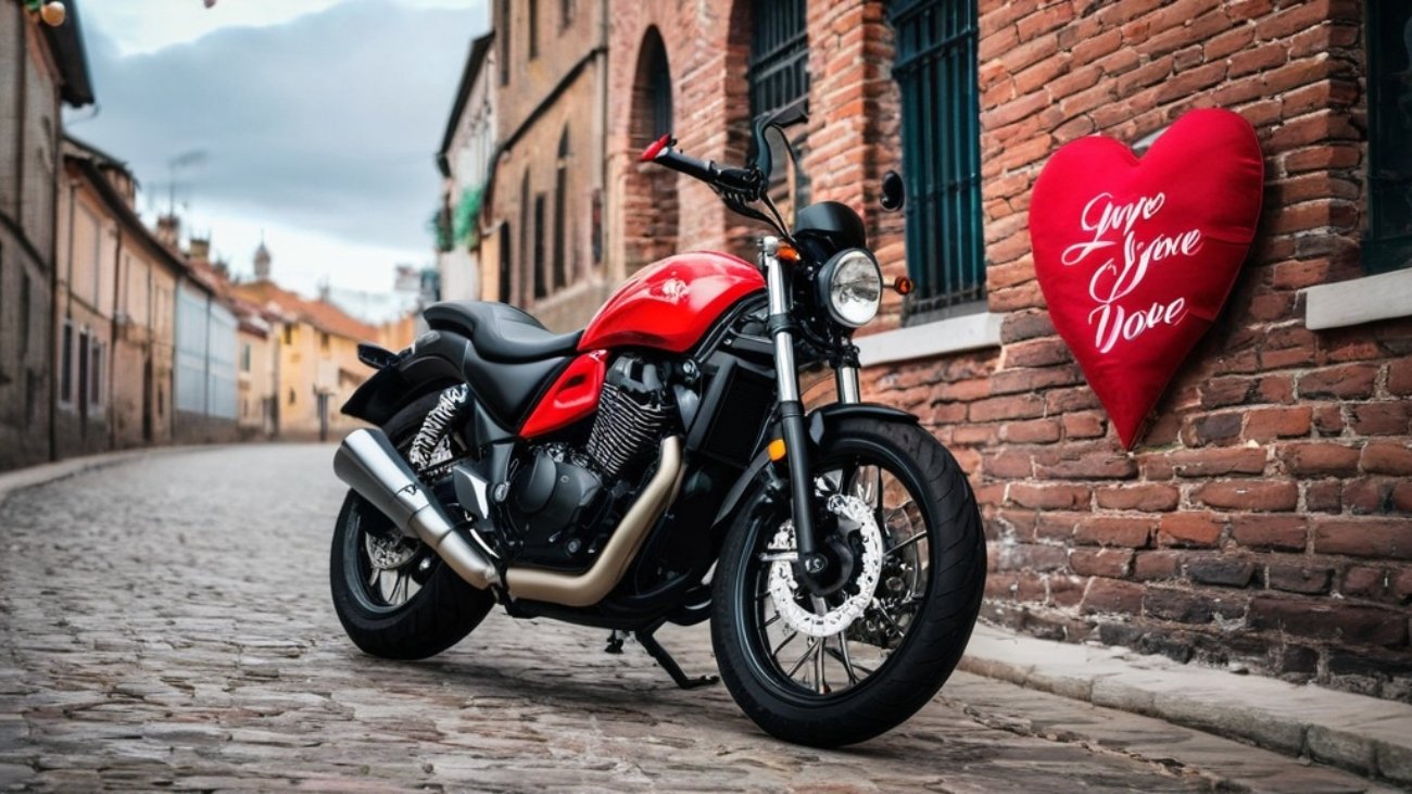 Photo motorbike valentine card ideas