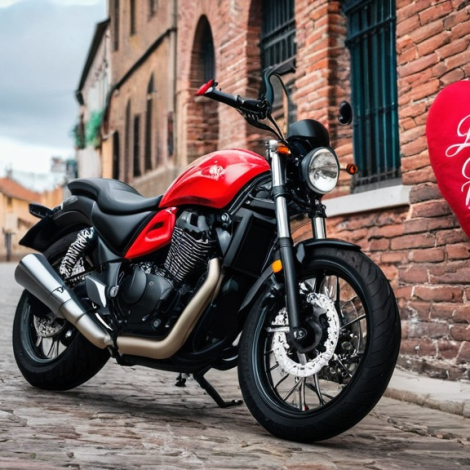 Photo motorbike valentine card ideas