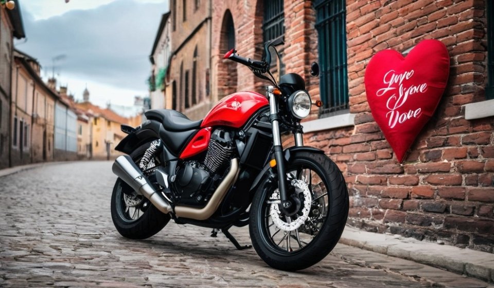 Photo motorbike valentine card ideas